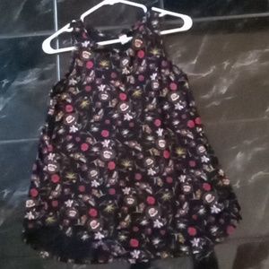 High neck floral Old Navy A-line tank